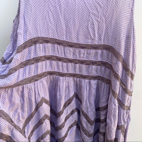 Intimately Free People Lace Polka Dot Swing Dress S - Picture 9 of 10